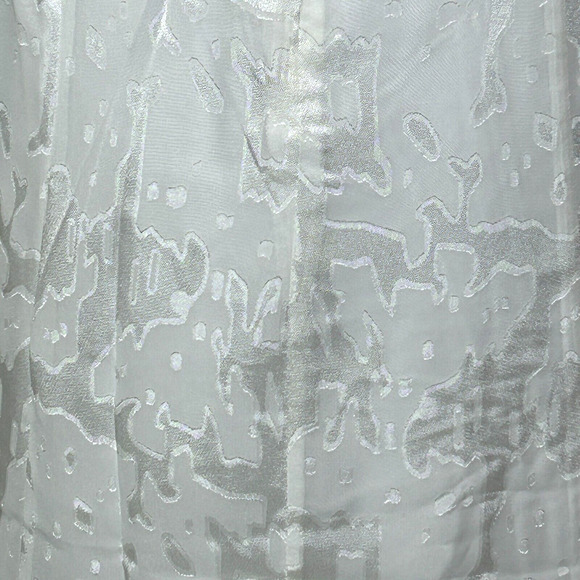 New Hutch Modcloth Kayla Jacquard Maxi Dress White Flutter Sleeve Women's 4 NWT - Picture 9 of 14